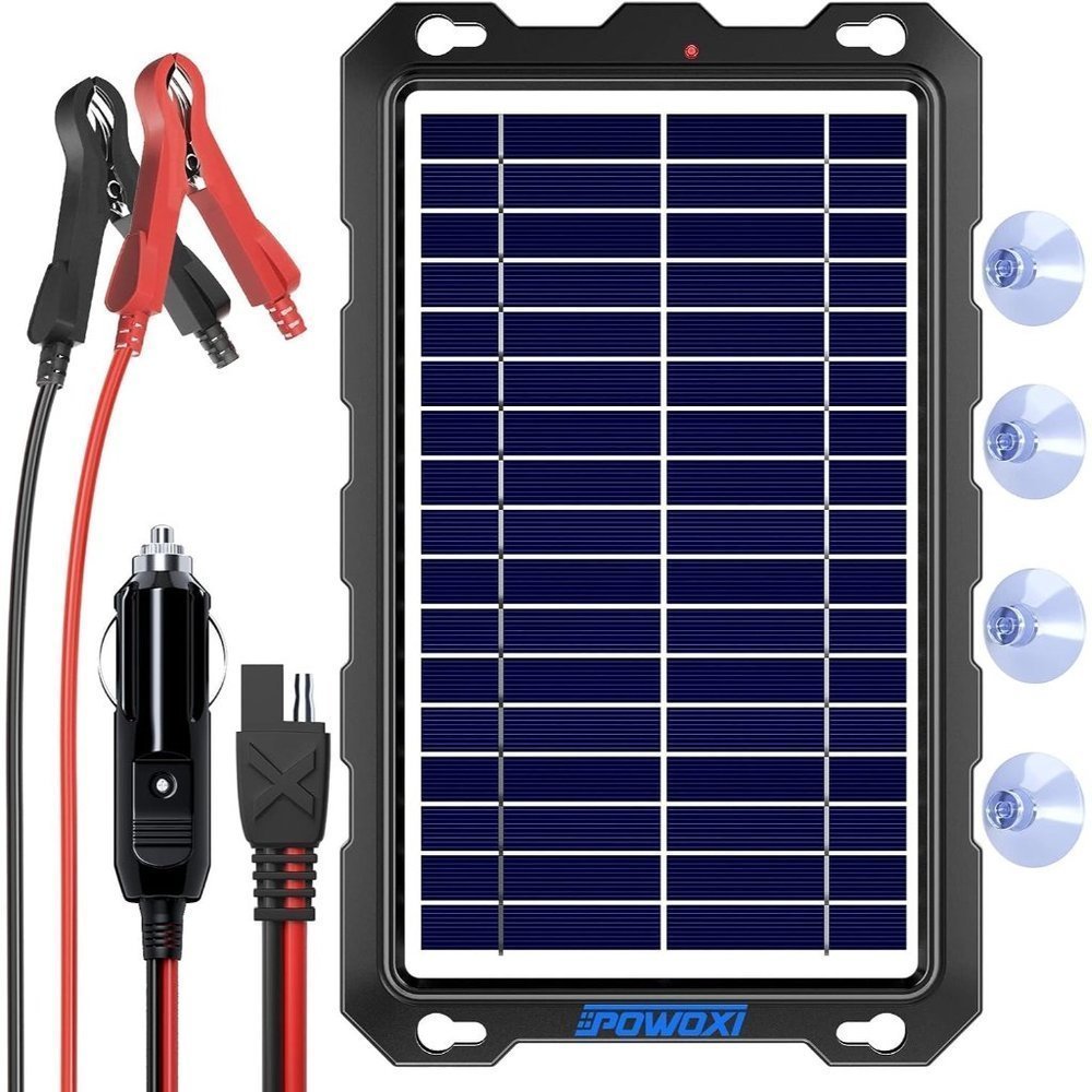 12V Portable Waterproof Solar Panel Trickle Charging Kit for Car